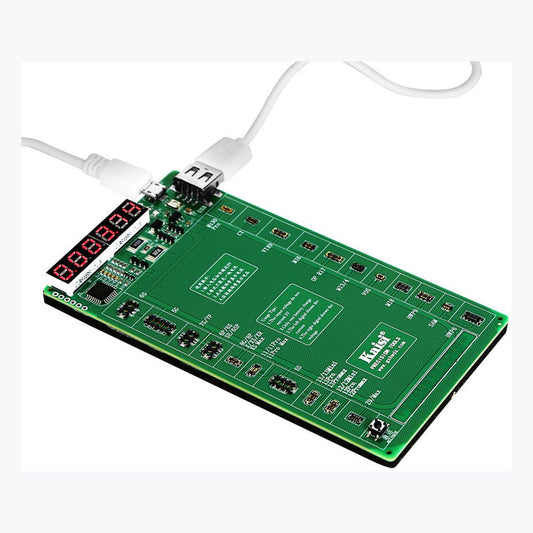 KAISI K-9208 activation board connected with USB cable for charging