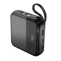 BOROFONE BJ64 Distinct 22.5W+PD20W fully compatible power bank with cable(10000mAh) - black