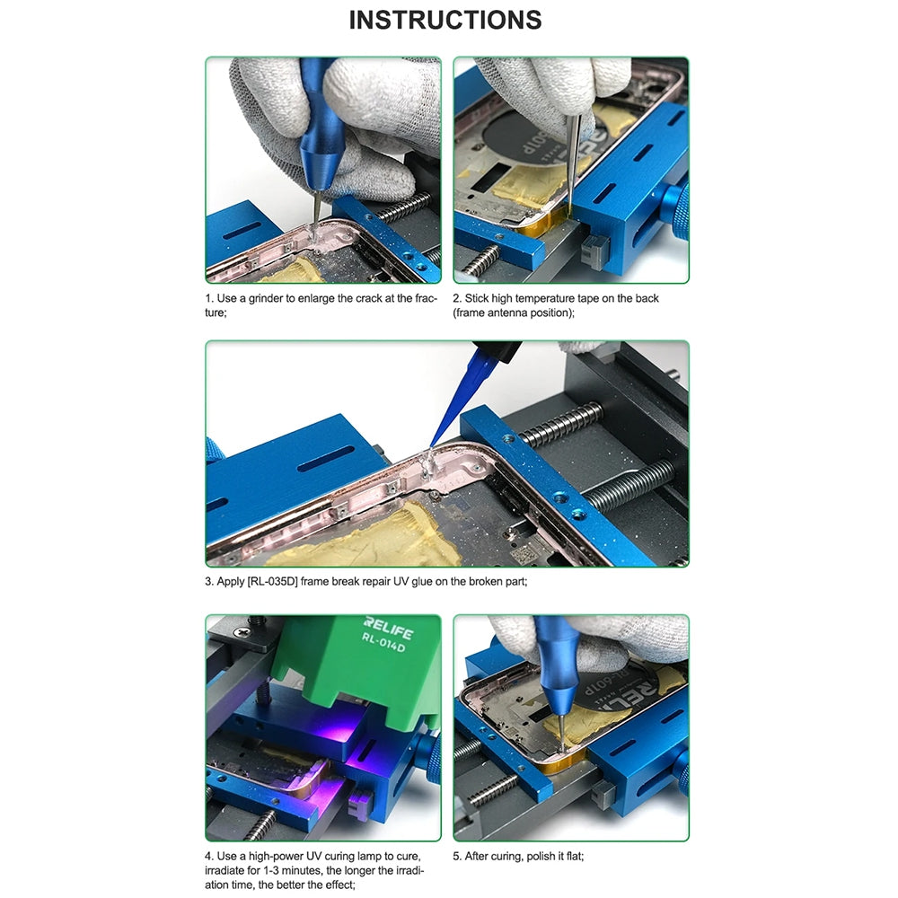 RELIFE RL-035D UV Glue For Repairing Broken Frame 10CC