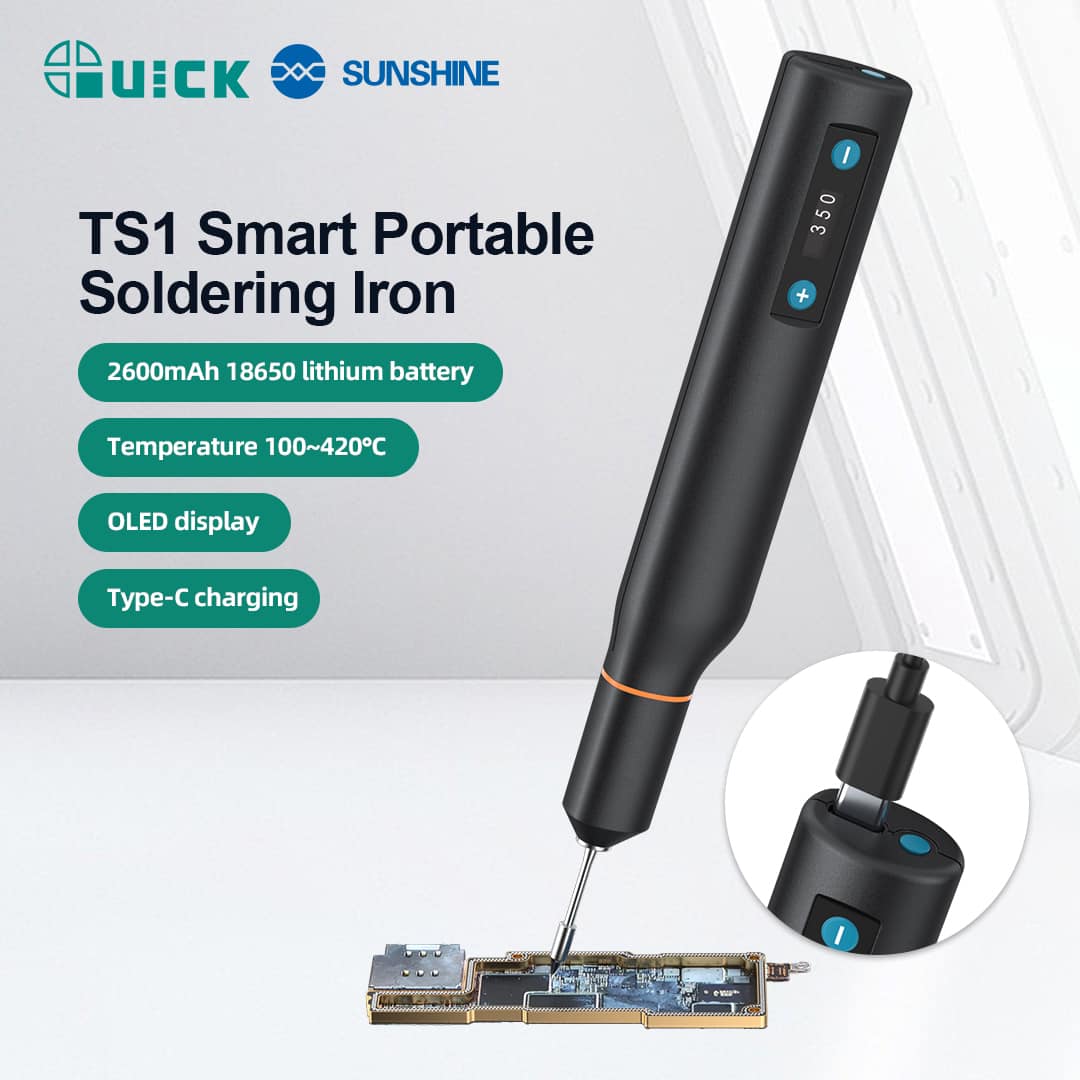 Mỏ hàn di động thông minh Quick TS1 pin dung lượng lớn tích hợp