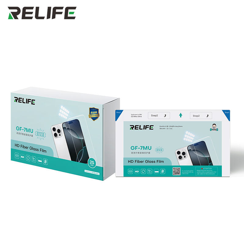 Phim hydrogel sợi thủy tinh HD RELIFE GF-7MU cho máy cắt C3 MIX ULTRA (25 cái/hộp)