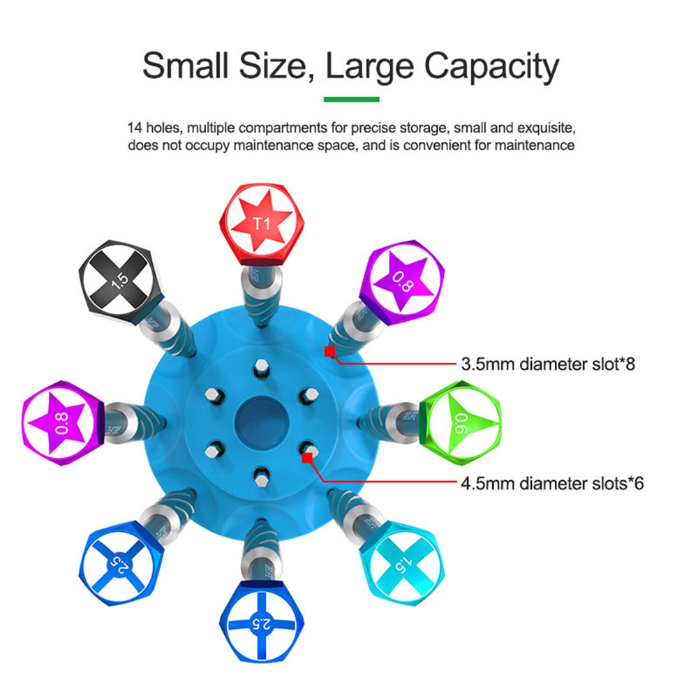 RELIFE RL-078A Screwdriver Rotating Storage