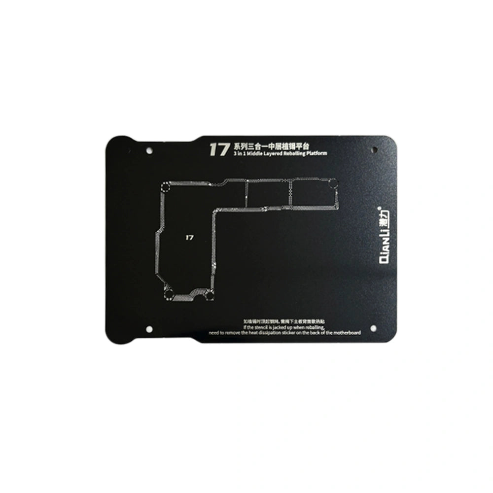 QianLi (3in1) Middle Frame Reballing Platform for iPhone 17 / 17 Pro / 17 Pro Max