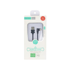 Xipin 2.4A ouput angled cable for mobile gaming, 120cm Black