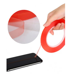 Red Double Sided Adhesive Tape 25M
