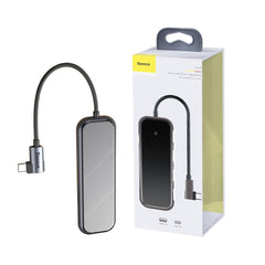 Baseus Multi-functional HUB (Type-C to 4 x USB3.0 + PD)-Gray