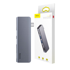 Baseus Harmonica Five-in-one HUB Adapter-Gray