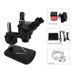 Kaisi K-37050 B3 7X-50X Trinocular Microscope Kit