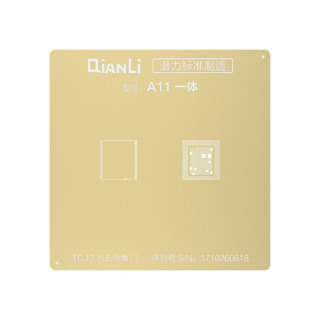BGA reballing stencil for phone chip repair
