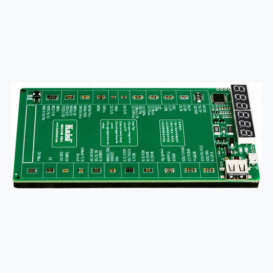KAISI K-9208 battery charging activation board with iPhone and Android connectors