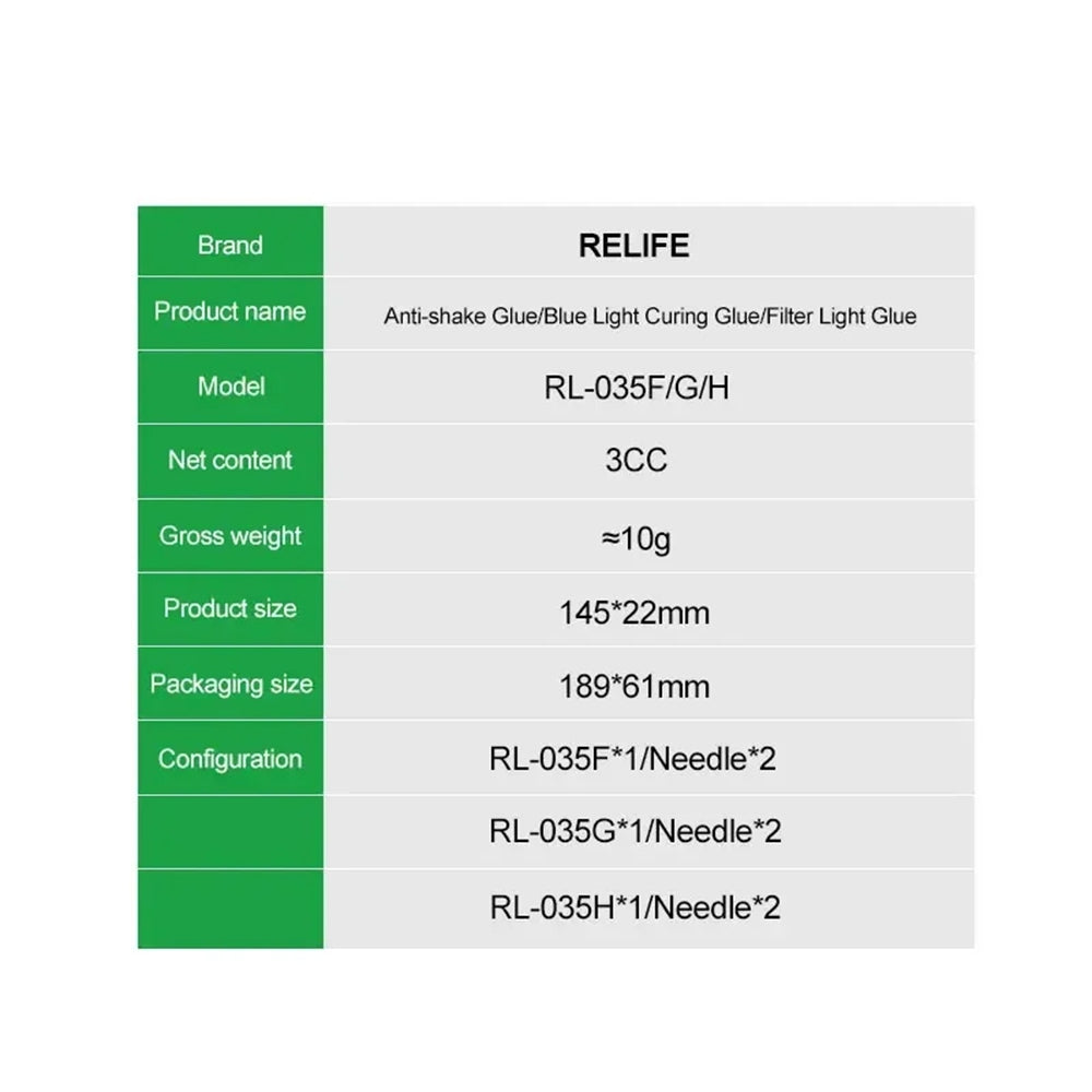 RELIFE RL-035F 5ML Camera Anti-shake Glue