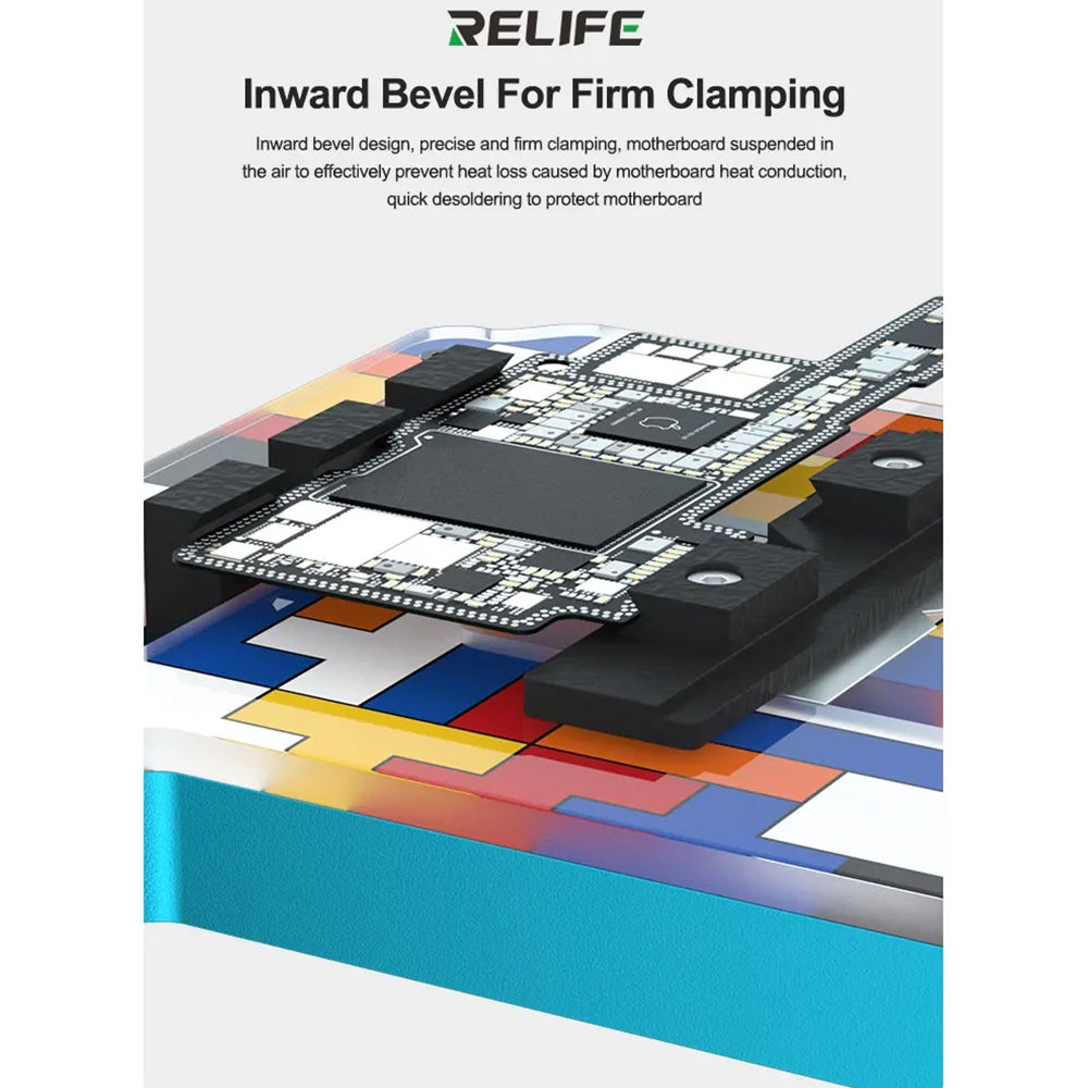 RELIFE TF2 Plus Tetris-Type Heat-Insulating Glass Motherboard IC Chip Repair Fixture