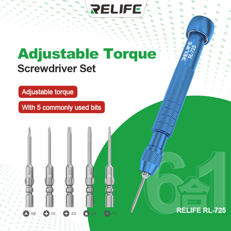 Tua vít lực siết điều chỉnh 6 trong 1 RELIFE RL-725