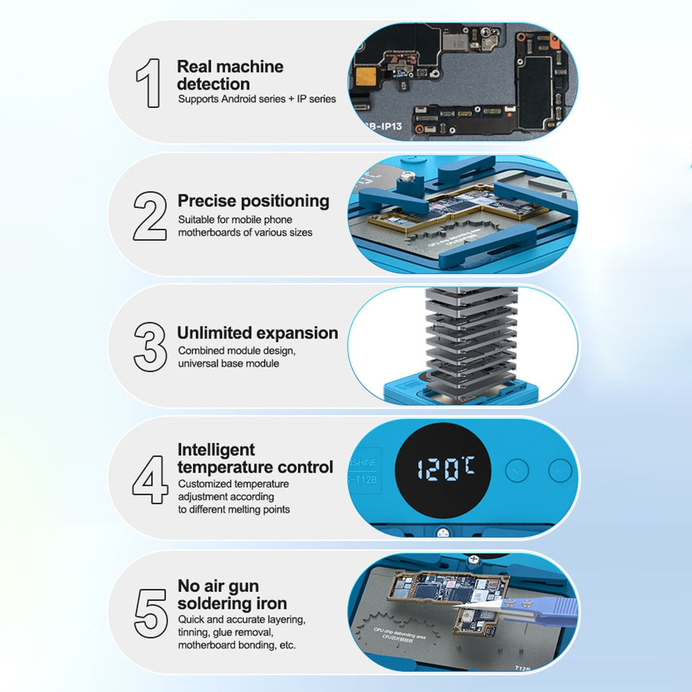 SUNSHINE SS-T12B Intelligent Maintenance Heating Platform for 7G-17 Pro Max