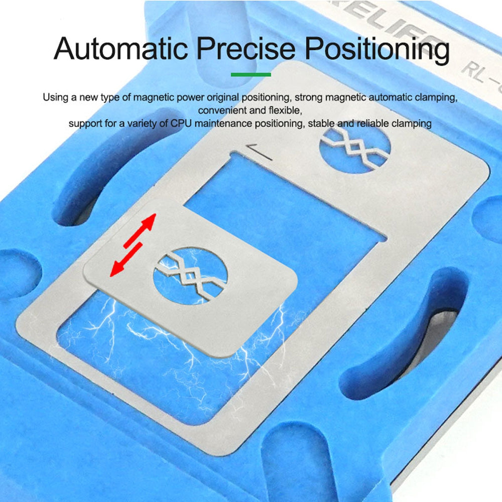 RELIFE RL-601MA A11-A19 Pro IP CPU Repair Fixture Set Mobile Phone Repair Tool Tin Planting Platform