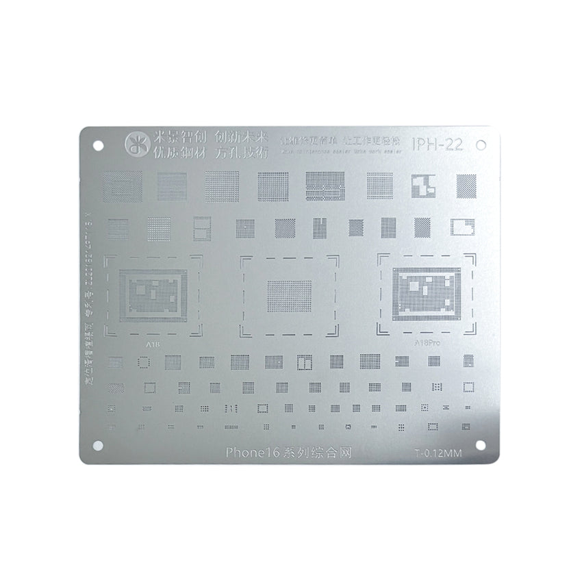 MiJing High Precision BGA Reballing Stencil for iPhone 16 Series