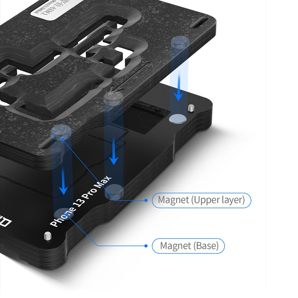 QianLi Double-side Use Middle Frame Reballing Platform for iPhone 13 mini / 13 / 13 Pro / 13 Pro Max