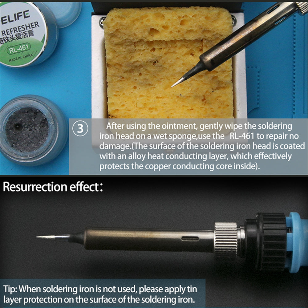 RELIFE RL-461 Tip Refresher For Cleaning Solder Iron