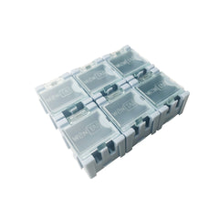 Small SMD Component Storage Modular Snap Boxes (6 packs)