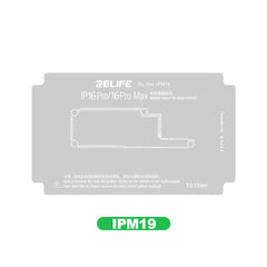 RELIFE RL-044 IPM19 0.12MM Middle Layer BGA Reballing Stencil for iPhone 16 Pro / 16 Pro Max