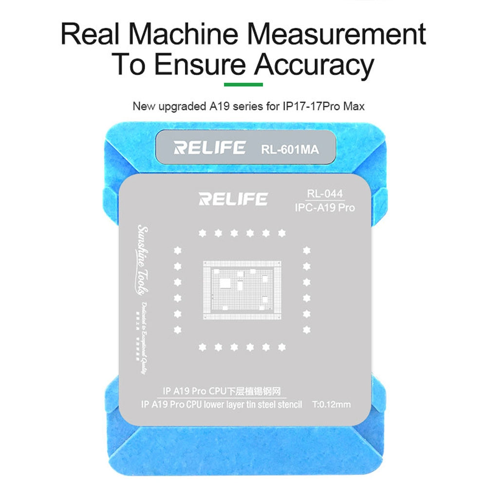 RELIFE RL-601MA A11-A19 Pro IP CPU Repair Fixture Set Mobile Phone Repair Tool Tin Planting Platform