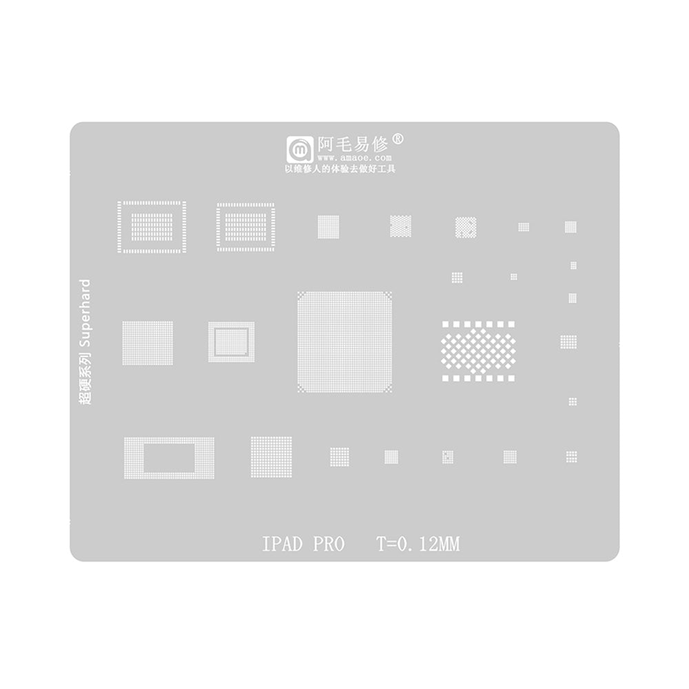 AMAOE BGA Reballing Stencil With CPU Position for iPad Pro