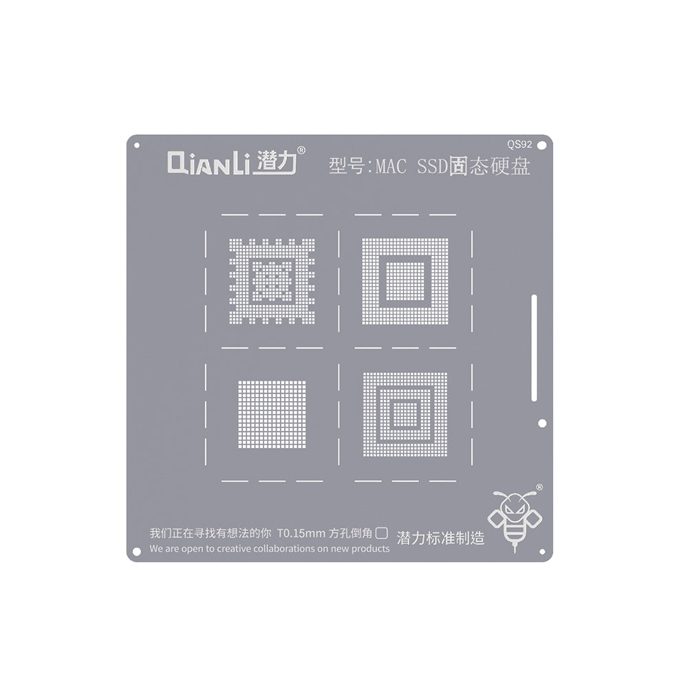 QianLi Bumblebee BGA Reballing Stencil (QS92) for MAC SSD