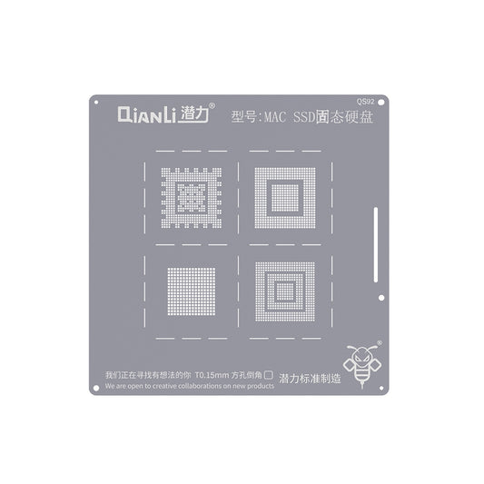 QianLi Bumblebee BGA Reballing Stencil (QS92) for MAC SSD