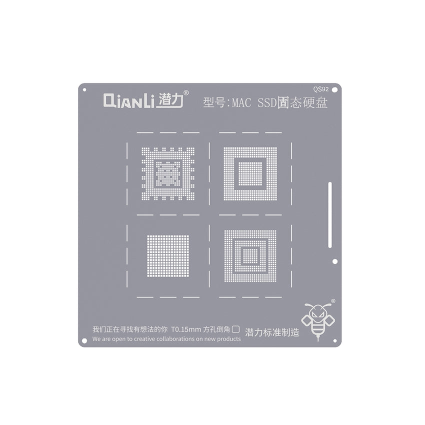 QianLi Bumblebee BGA Reballing Stencil (QS92) for MAC SSD