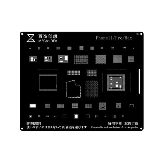 Qianli Mega-IDEA 2D Black Stencils Compatible for MacBook Pro 13" A2159