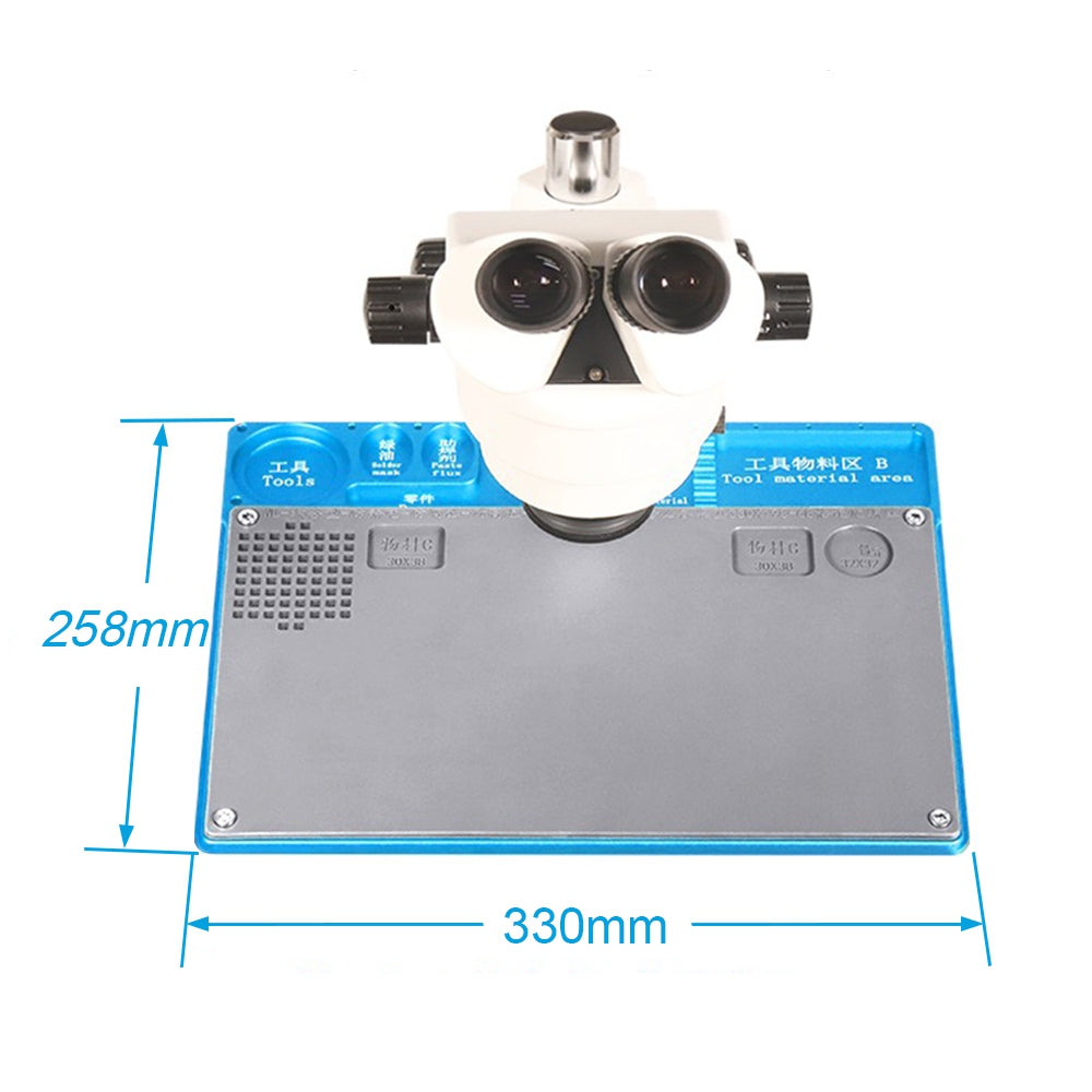 Mini Aluminum Alloy Integrated maintenance Platform (Supports Microscope Expansion)-Blue