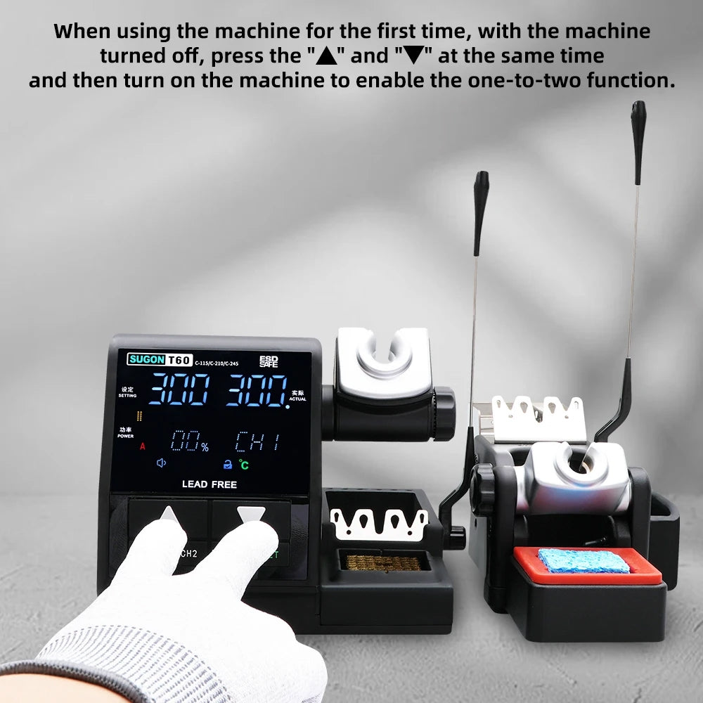 SUGON T60 Handle Soldering Station (With T210 Handle)