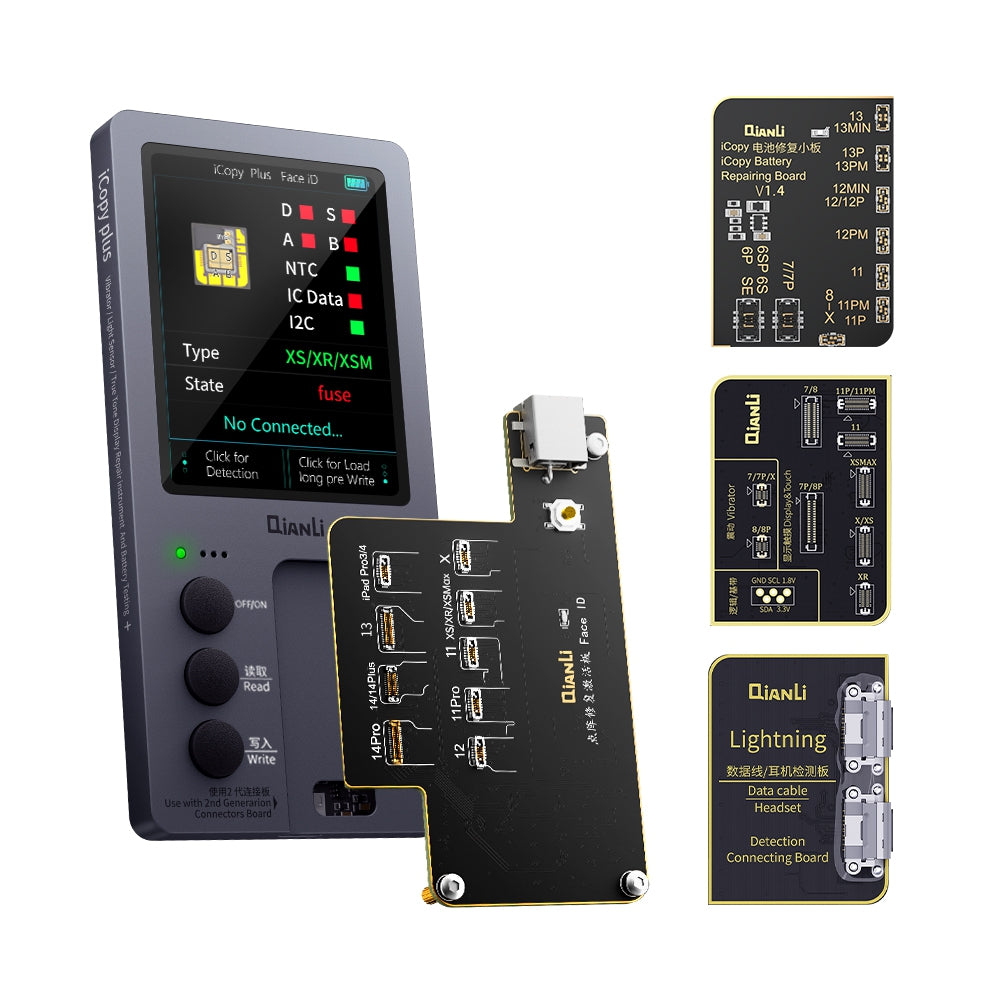 QianLi iCopy Plus V2.2 Detection Programmer With 4 PCB Board (With AU Plug Adapter)