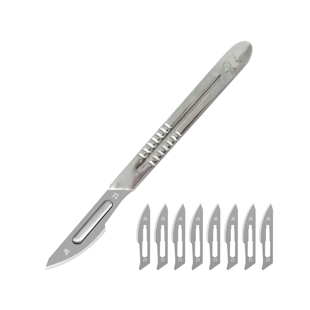 Stainless Steel Surgery Handle +10PCS No.23 Blades