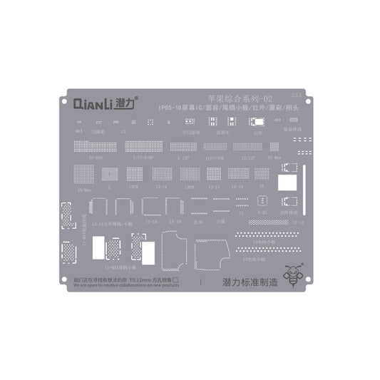 QianLi Bumblebee BGA Reballing Stencil (QS533) for iPhone 6S- iPhone16 Series