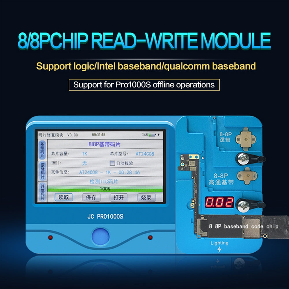 JC Logic Baseband EEPROM Chip Non-removal Module for iPhone 8 / 8 Plus