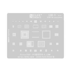 AMAOE BGA Reballing Stencil With CPU Position SAM3 for Samsung Galaxy S6 / Note 5