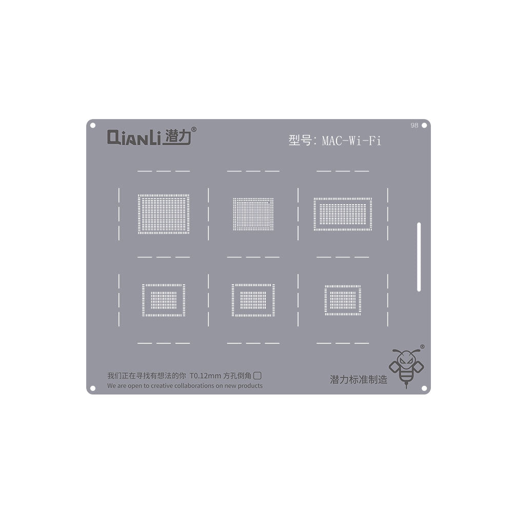 QianLi Bumblebee BGA Reballing Stencil (QS98) for MAC Wi-Fi