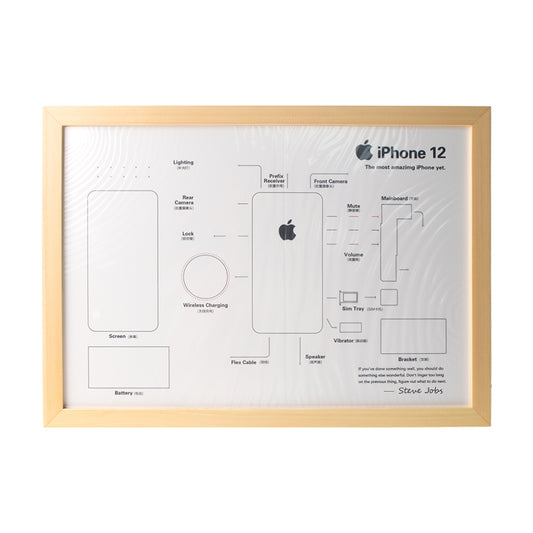 iPhone Disassemble Specimen Collection Decorative Frame DIY Kits-iPhone 12