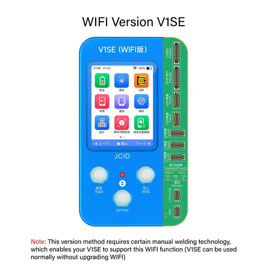 JCID V1SE Mobile Phone Code Reading programmer (WIFI Version) With 7-11 Pro Max True Tone Board