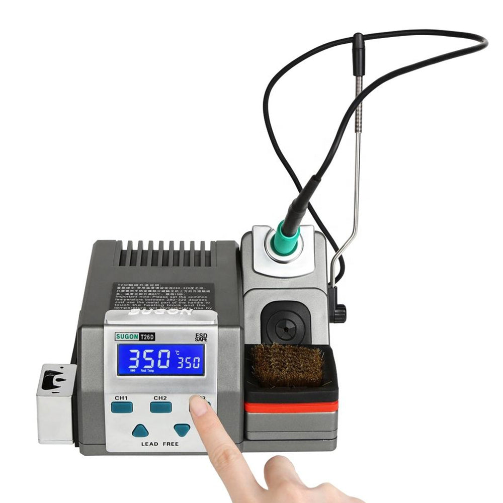 SUGON T26D Soldering Station Lead-free 2S Rapid Heating With 3 Kind 210 Iron Tips