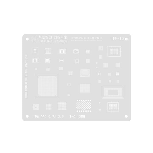 MiJing High Precision BGA Reballing Stencil for iPad Pro 9.7 / 12.9