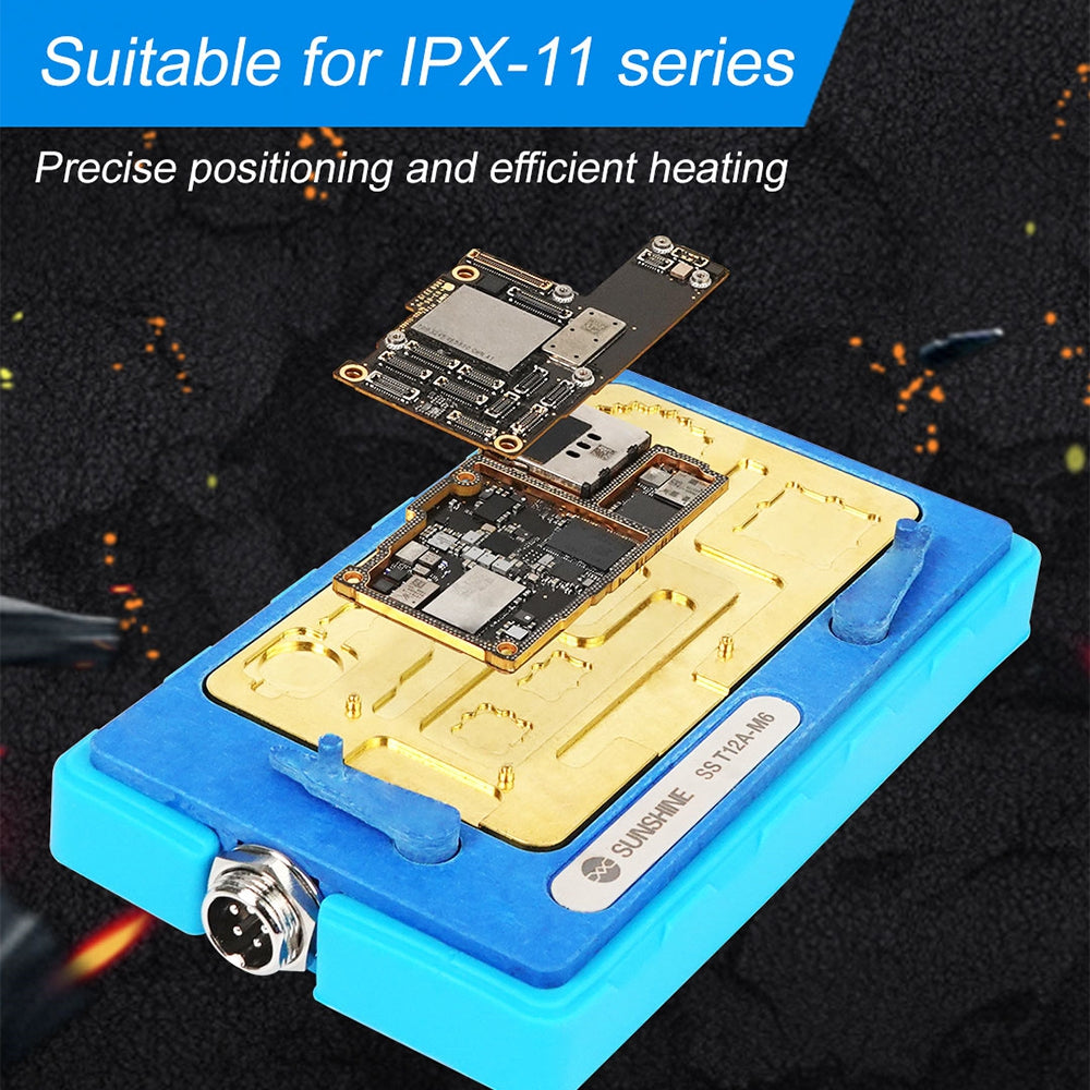 SUNSHINE T12A-M6 6-in-1 Motherboard Heating Station for iPhone X-11 Series