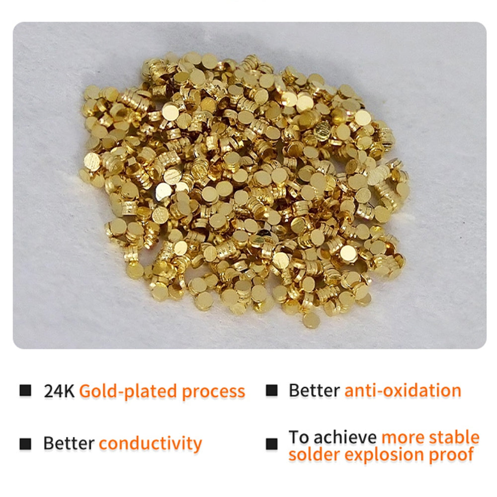 QianLi Solder Explosion Proof 24K Gold-plated Foil (0.08mm) for Motherboard Soldering