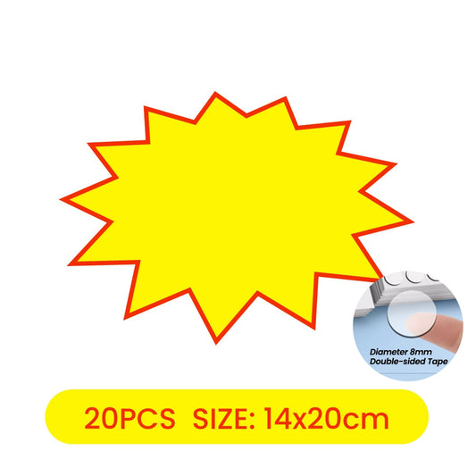 POP Price Tags (10-Blank) 14 x 20CM 20PCS/Pack
