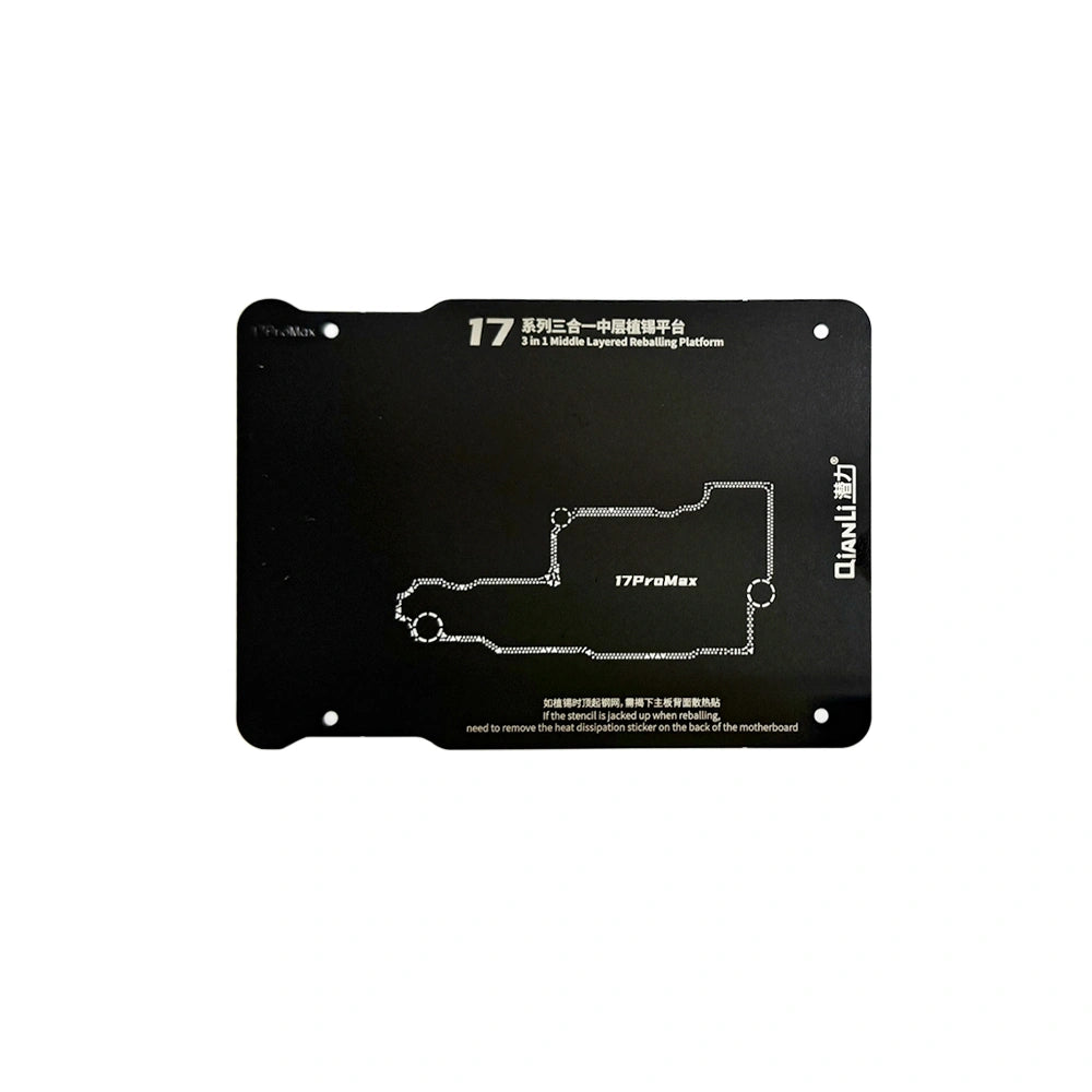 QianLi (3in1) Middle Frame Reballing Platform for iPhone 17 / 17 Pro / 17 Pro Max