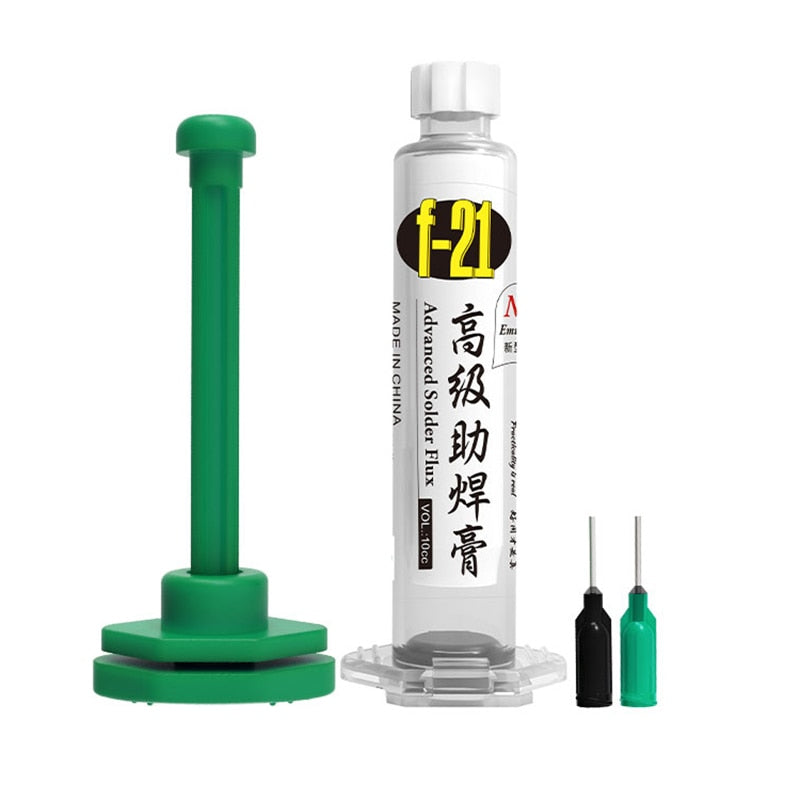 Bộ kem hàn nhũ tương cao cấp Relife F-21 10cc cho bo mạch chủ BGA reballing rework