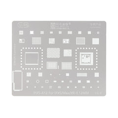 AMAOE BGA Reballing Stencil With CPU Position for iPhone XS / XS Max / XR- A12