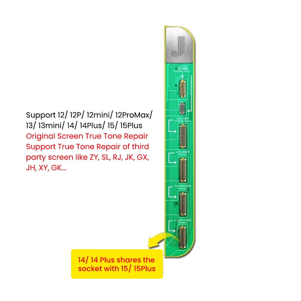 JC V1SE / V1S Pro True Tone Repair Adapter for iPhone 12 Series / 13 / 13 Mini / 14 / 14 Plus / 15 / 15 Plus