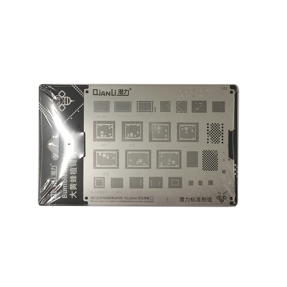 QianLi Bumblebee BGA Reballing Stencil (QS532) for iPhone X- iPhone15 Series